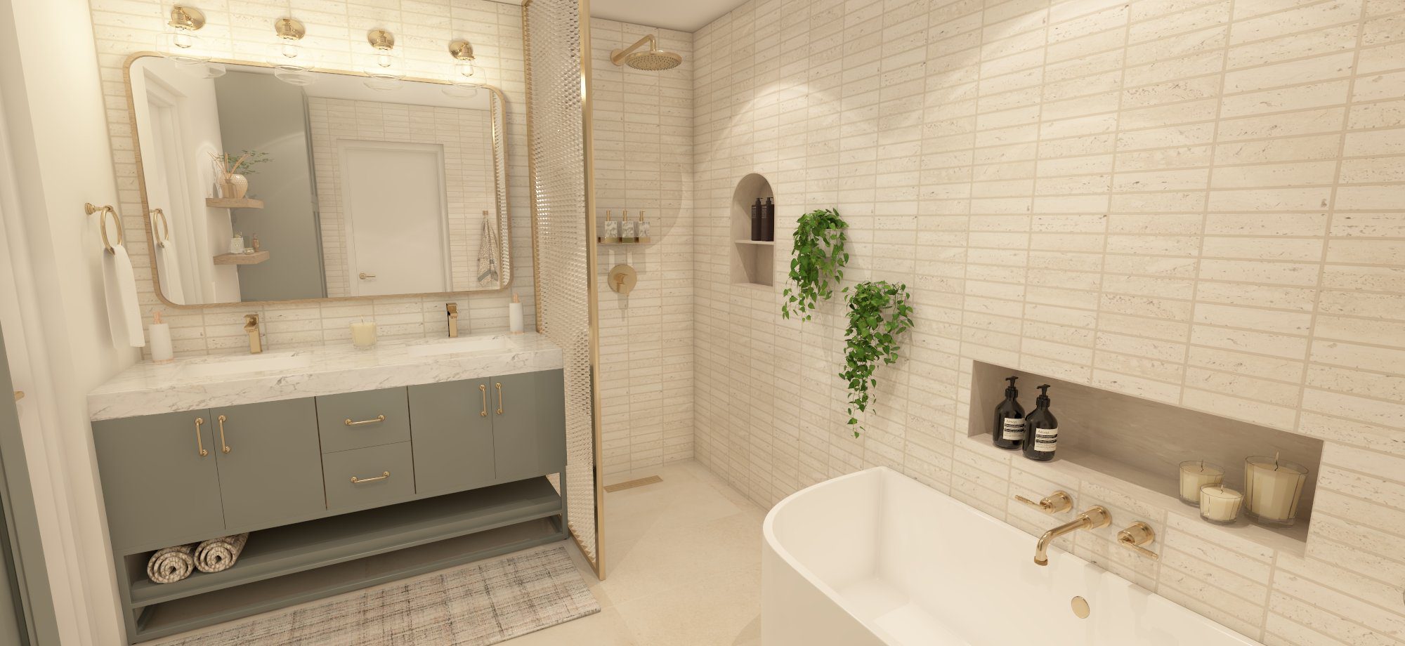Open-Concept Wet Room Design